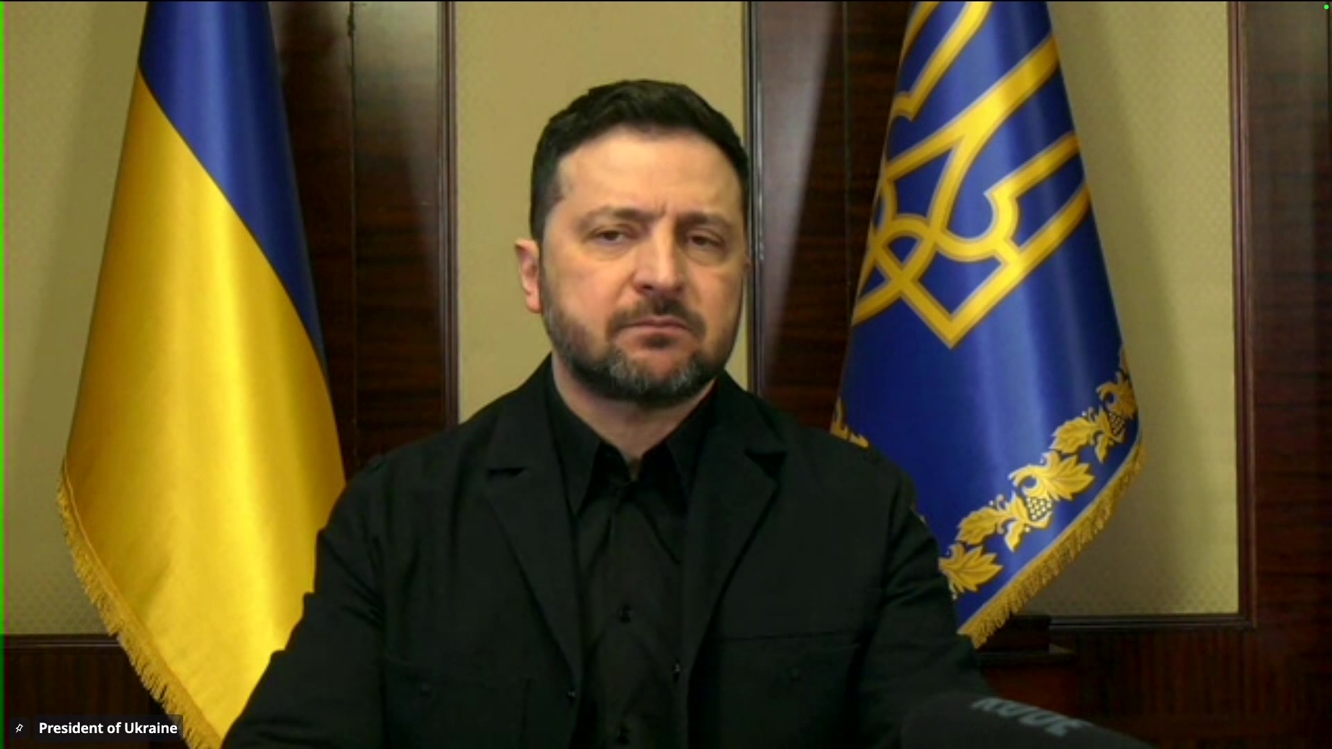 Four years of Russia's war of aggression against Ukraine and European contributions to a just peace and sustained security for Ukraine: statement by Volodymyr ZELENSKYY, President of Ukraine (remote)